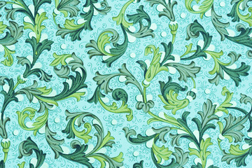 antique paper with floral pattern