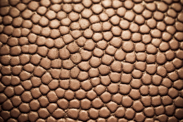 A close up shot of a leather basketball