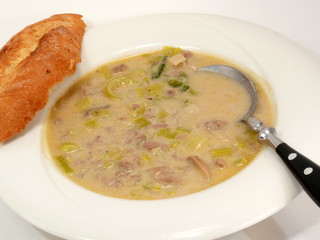 Käse-Lauchsuppe