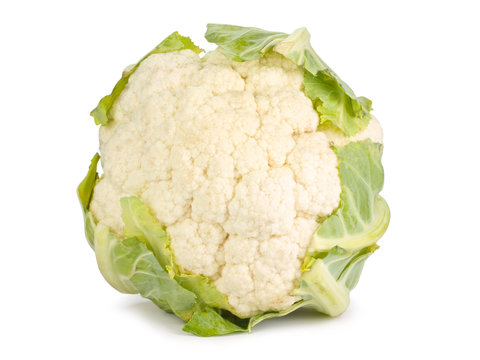 Cauliflower isolated on white