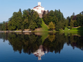 Old castle above the lake