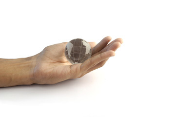 Fototapeta premium The world in my hand