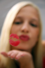 Young woman in love