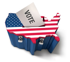 US Presidential election ballot box