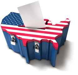 US ballot box