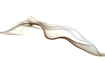 beautiful smoke series shot on white background