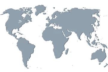 Foto op Plexiglas Weltkarte, world map © photallery