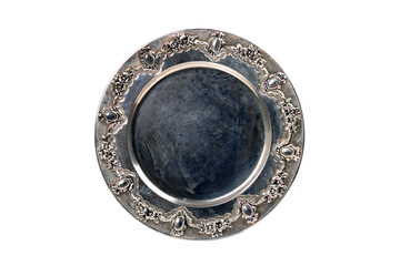 Old silver tray