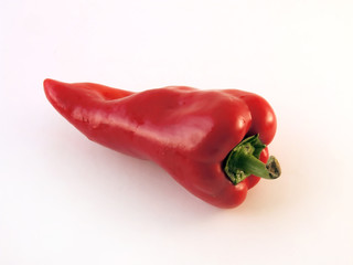 isolated red paprika