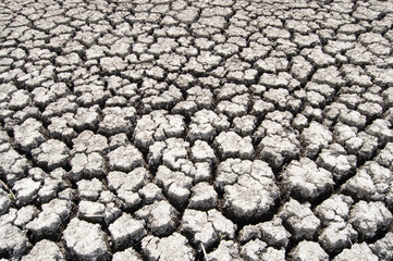 arid cracked black earth as good texture