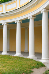 part of colonnade in decorative garden