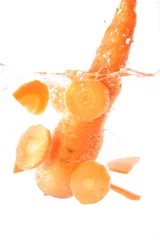Tuinposter wortel plons © erwinova