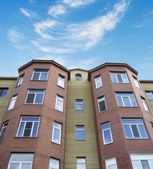 new house and blue sky