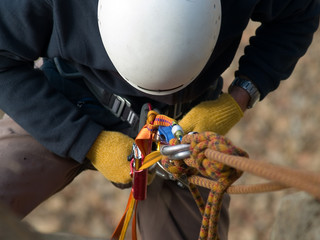 climbing equipment close-up