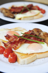 A delicious healthy gourmet breakfast.