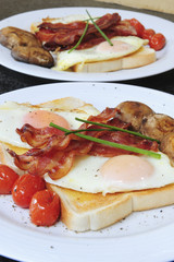 A delicious healthy gourmet breakfast.