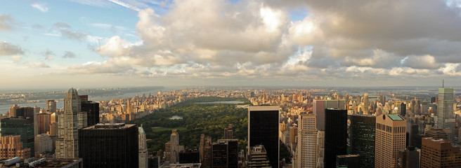 Naklejka premium Aerial view of Central Park in Manhattan, New York City