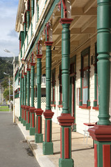 Detail of colonial veranda, New Zealand