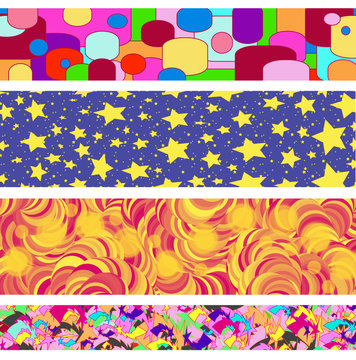 Retro Bright Themed Border Collection