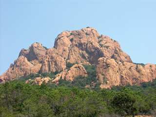 Fototapeta premium rochers rouges de l'Estérel