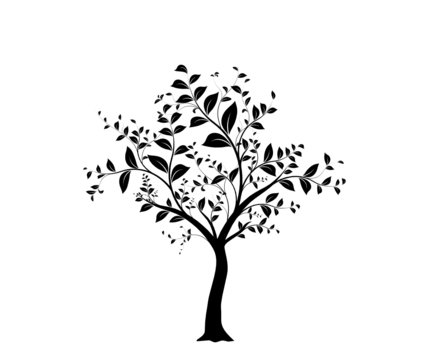 vecteur série, arbre vectoriel - vector serie, tree and leaves
