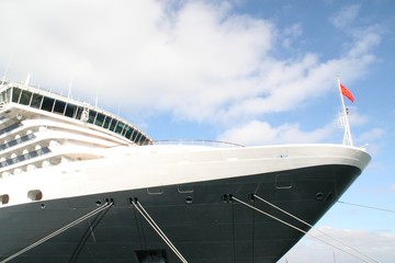 Bug der Queen Victoria - Cunard Reederei