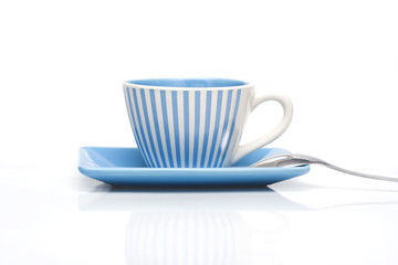 one cup of coffee isolated on white