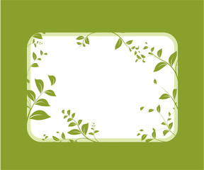 vecteur s&eacute;rie - cadre nature vectoriel pour message