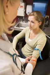Young Woman Having Blood Test Done