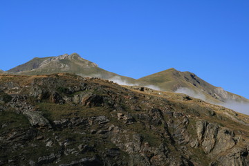 Pyrénées au coucher du soleil