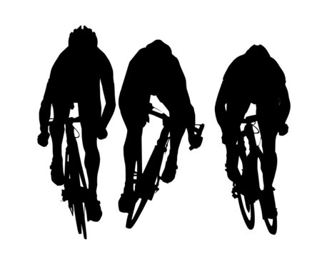 Arriv&eacute;e de course cycliste