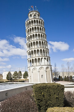 Leaning Tower replica - Niles, Illinois.