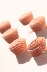 Five packed fruitcakes