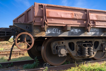 Naklejka premium railway platform
