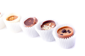 Chocolates. Isolation