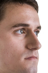 Obraz premium A closeup of a serious young businessman