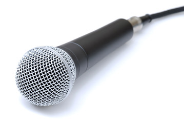 Microphone on an Isolated Background