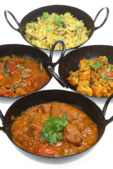 Selection of Indian curries
