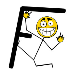 Happy Alphabet letter - F
