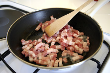 lardons à la poêle