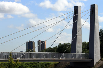 Pedestrian Cable-Stayed Bridge