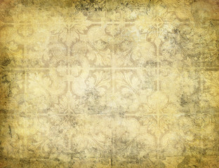 highly detailed image of grunge vintage wallpaper