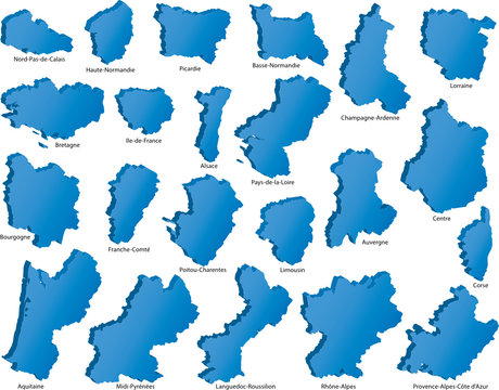 French Regions Icons