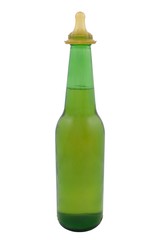 beer bottle with teat