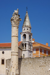 Fototapeta premium Architectural detail of a Temple. Zadar, Croatia