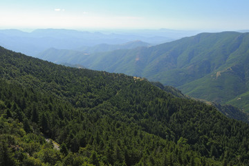 Fototapeta na wymiar Zobacz Mount Aigoual