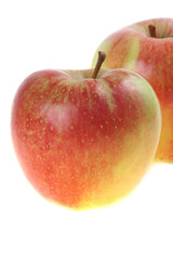 white Fresh apple on white backgraund