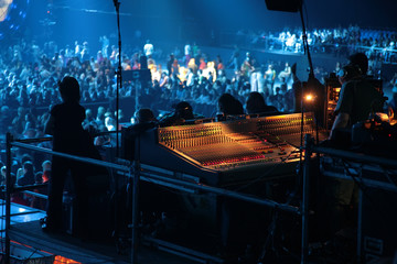 mixer on concert