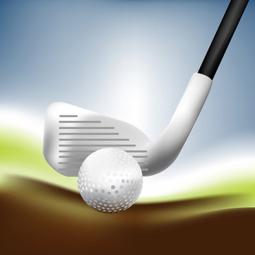 Golf Sport , illustration images for activities .