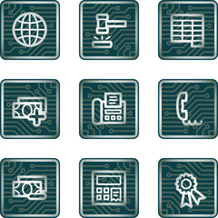 Finance 2 icons, electronics series